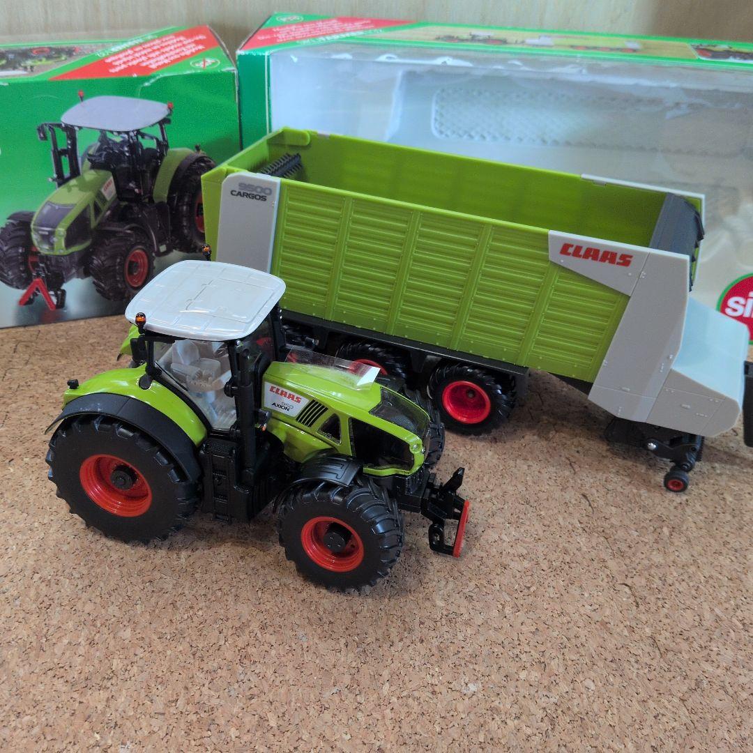 SIKU claas tractor axion＆cargo 1:32
