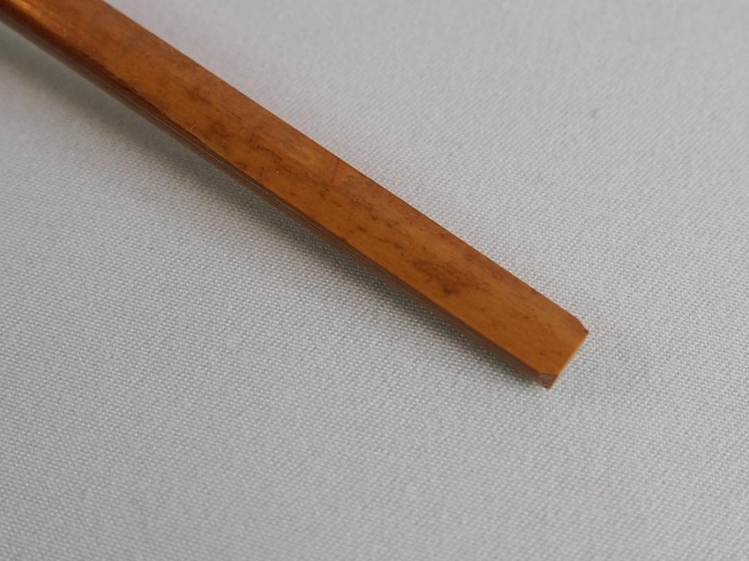 大徳寺511世管長 立花大亀造『竹茶杓』銘：楽日（共箱・共筒）