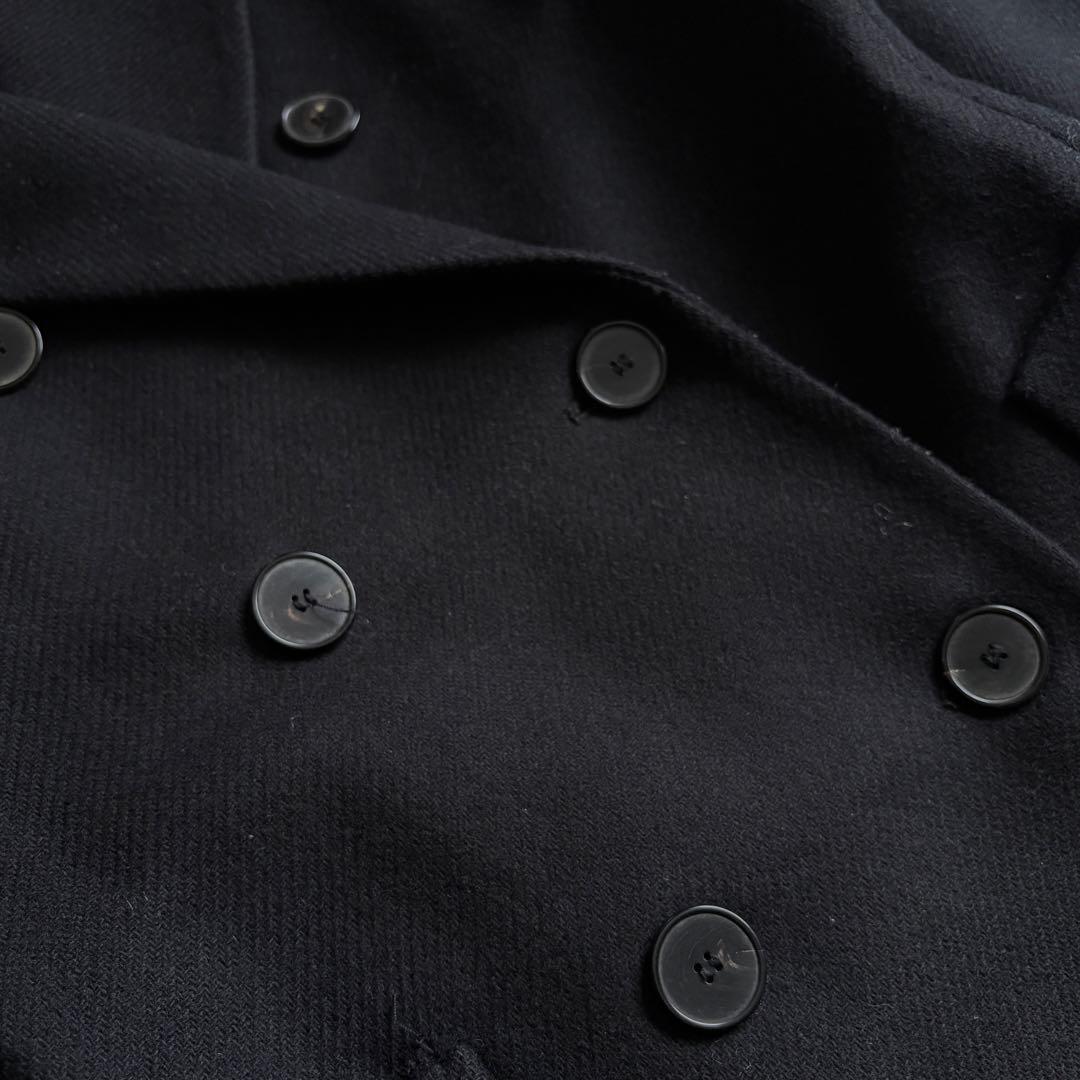 ZARA MANTECO 黒 ダブルチェスターコート XS ウール混 ロング