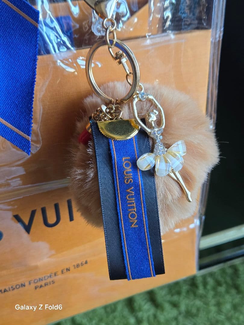 ルイヴィトン ショッパー×クリアトートバッグ チャーム付き