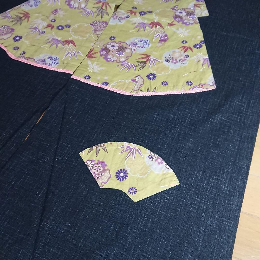 ★コレクション・上品で高級感漂う 和工房れおん・【金彩のれん 】花柄着物デザイン