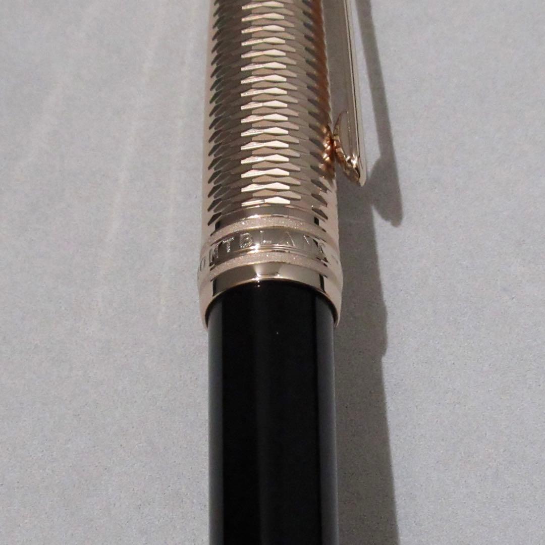 モンブラン 万年筆 145 ジオメトリー シャンパンゴールド 132505