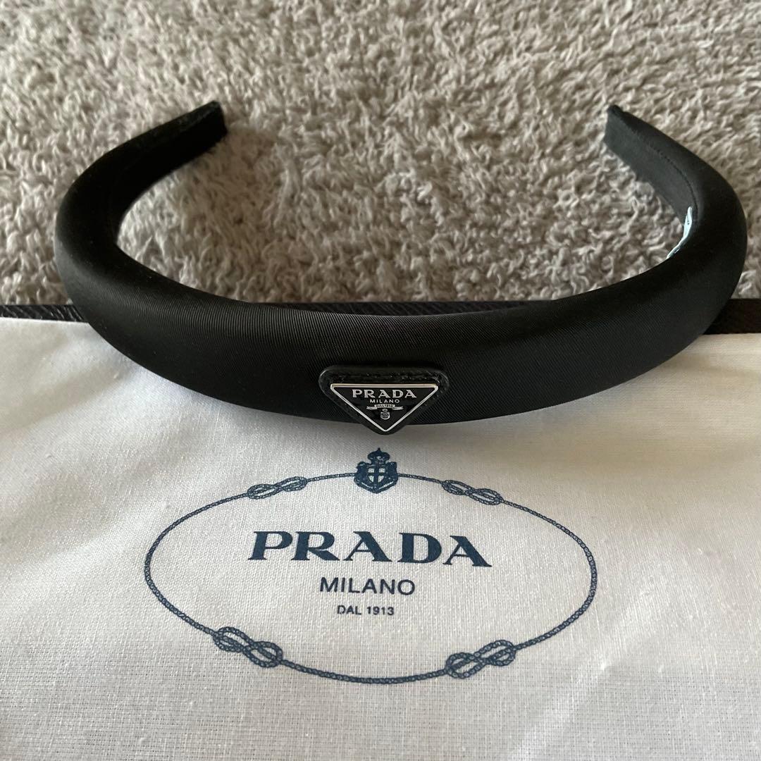 【新品✨✨】PRADA Re-Nylonブラック ヘアバンド