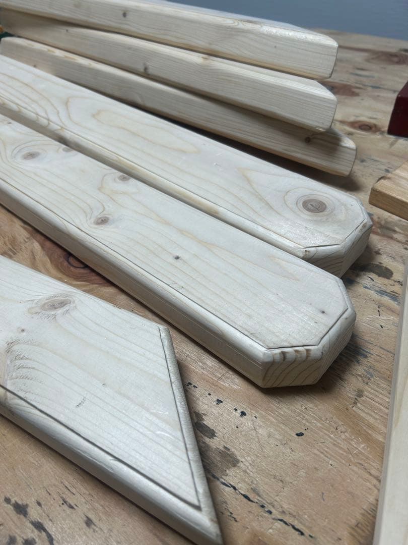 真矢 木製シェルフ　4段ラック　ウッド家具　メープルカラー