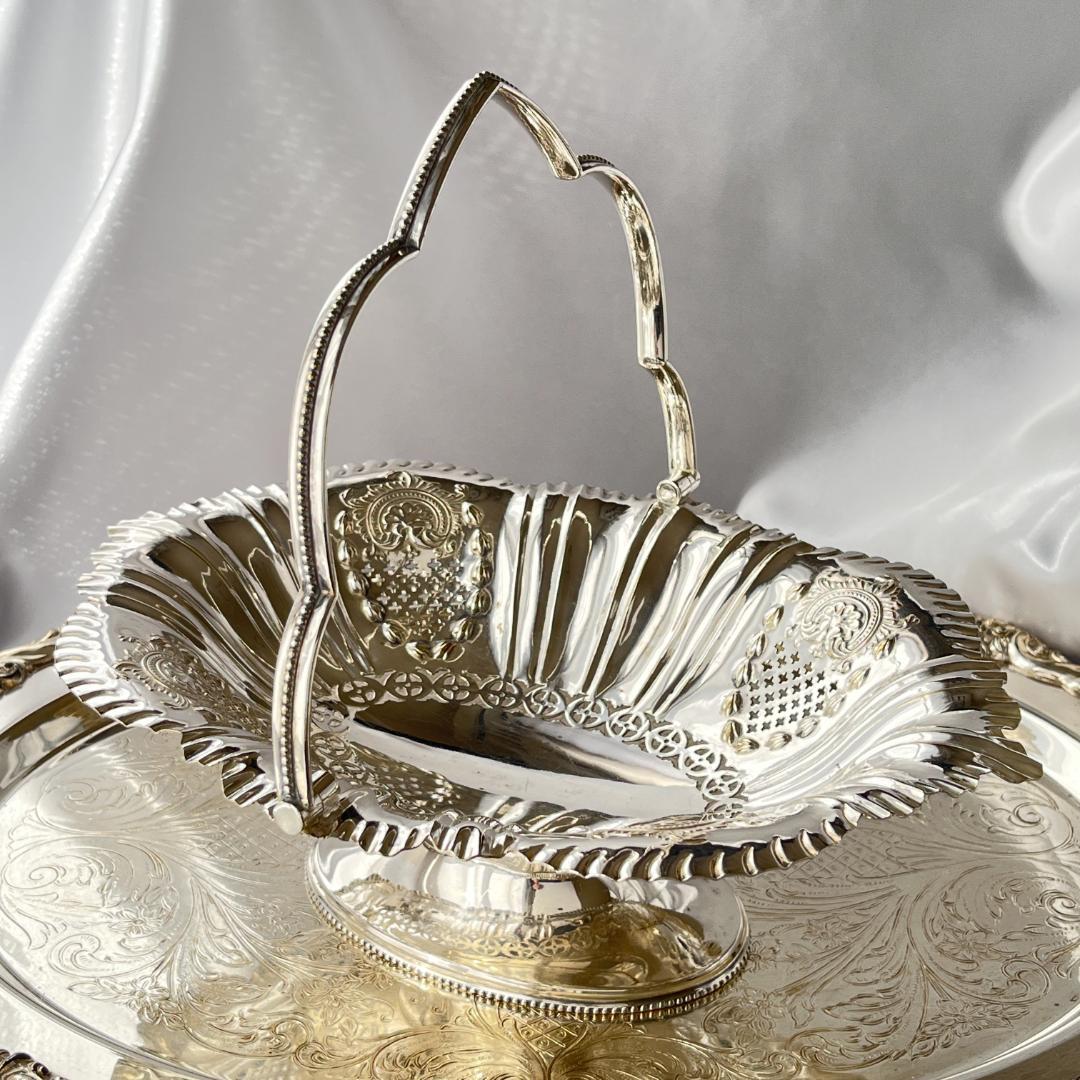 【Cooper Brothers】 ビクトリアンのフルーツスタンド バスケット