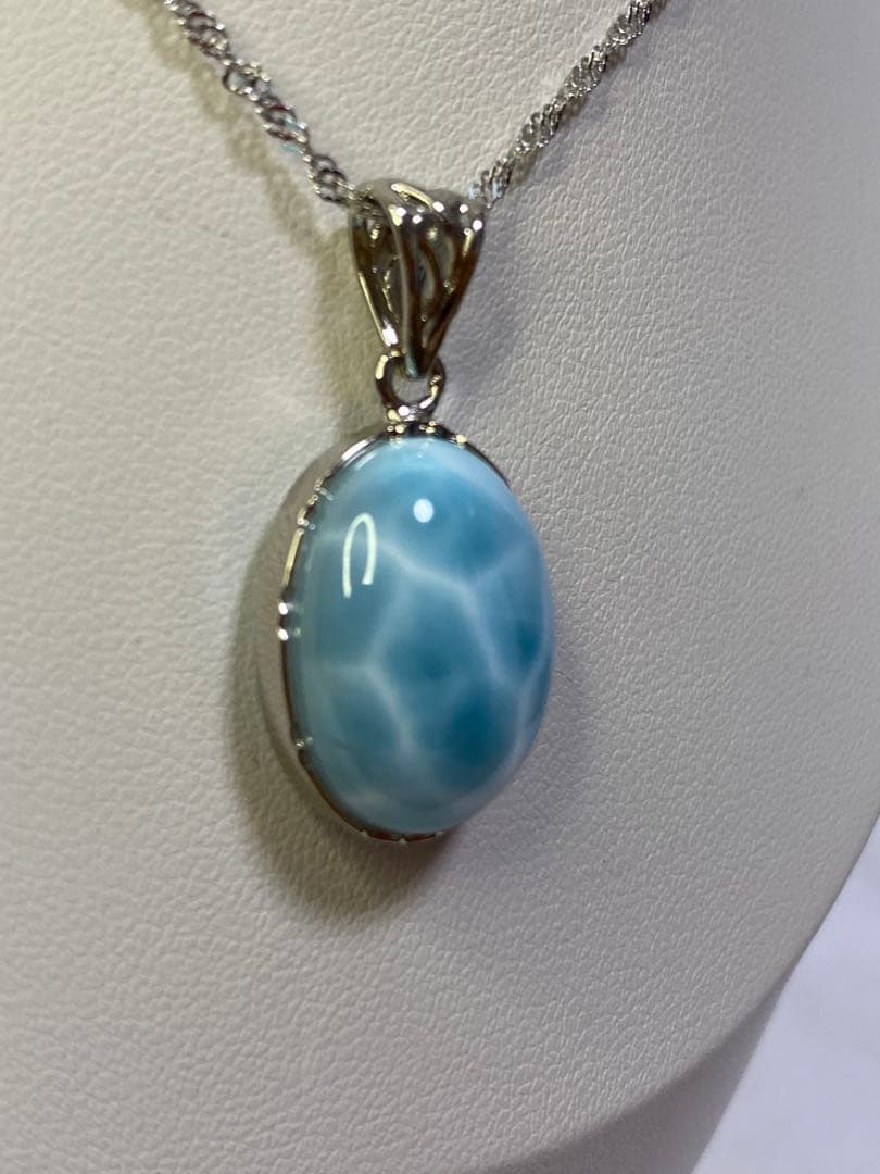 ラリマー　ドミニカ共和国産　ペンダントトップ　ハイクオリティ　天然石