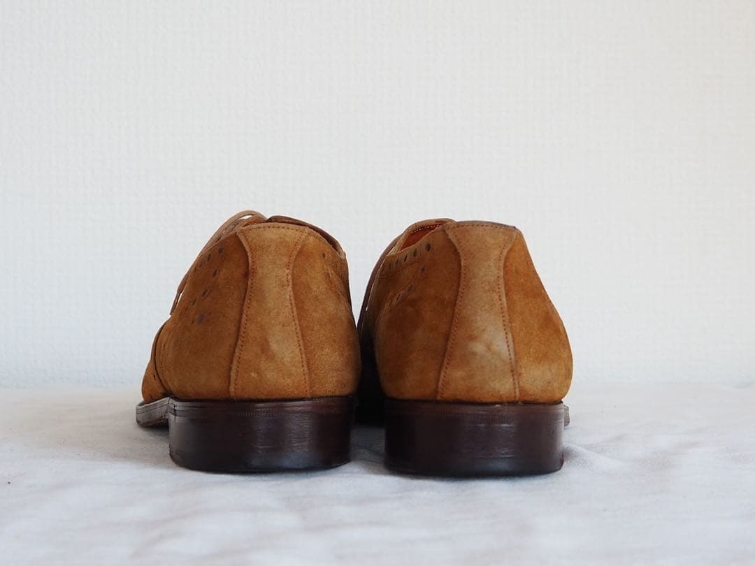 靴 70s Grenson Genuine Hippo shot wing tip