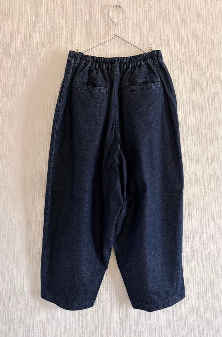 HARVESTY ワイドエッグデニムロングパンツ