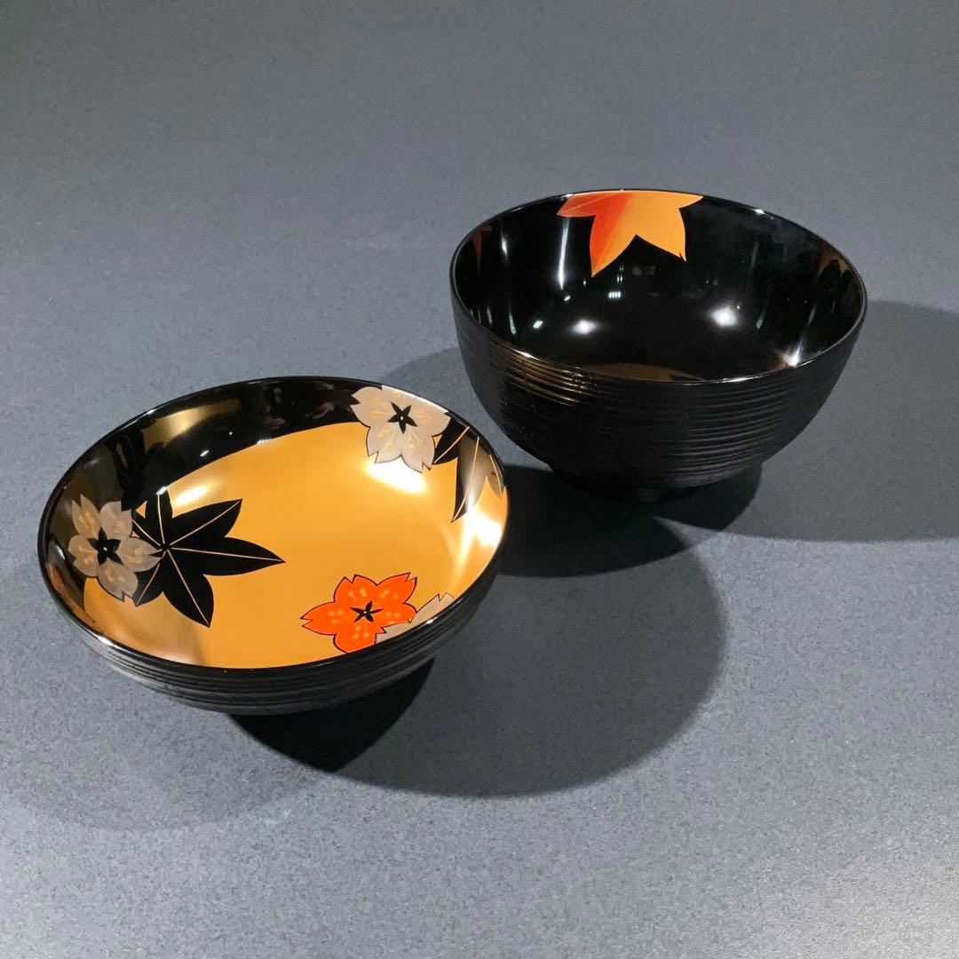 輪島塗　吸物椀5客　春秋　桜紅葉　お祝い　R0813