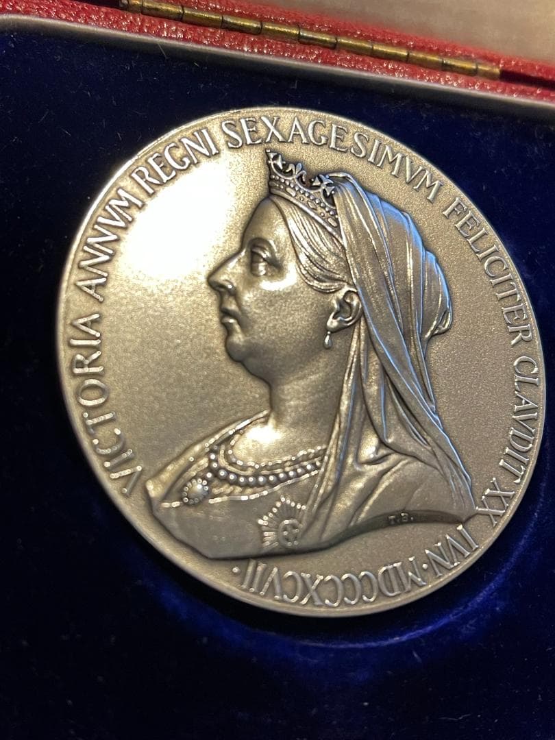 英国 1897年 ダイヤモンド ジュビリー シルバーメダル