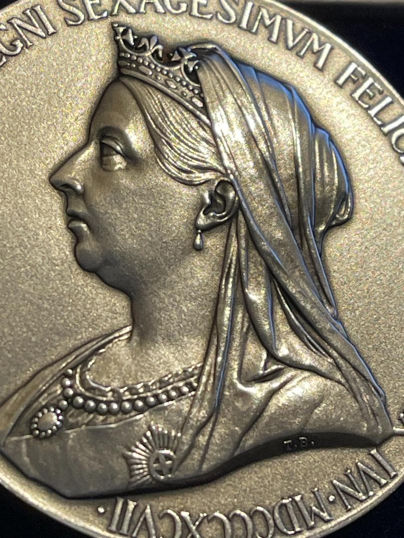 英国 1897年 ダイヤモンド ジュビリー シルバーメダル