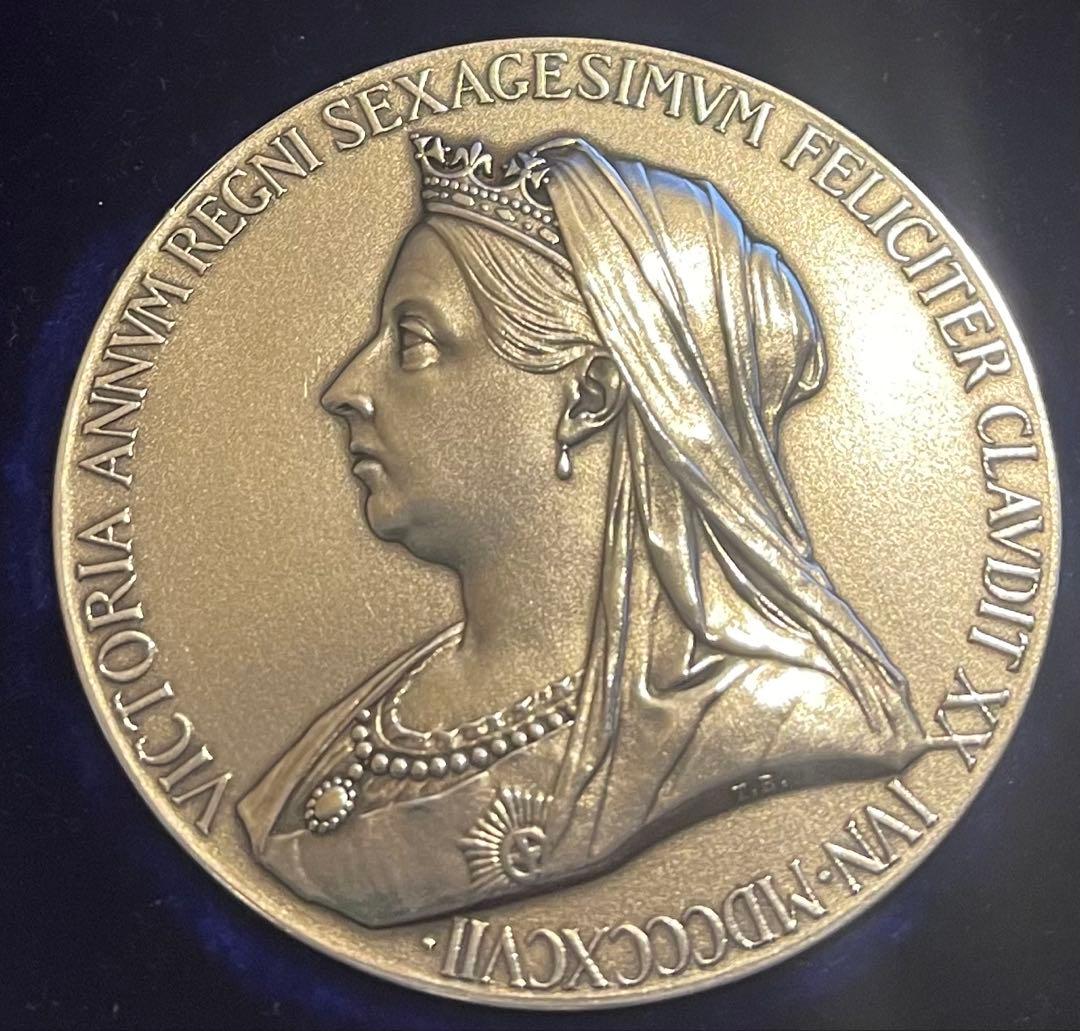英国 1897年 ダイヤモンド ジュビリー シルバーメダル