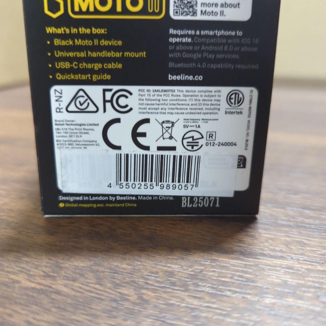 Moto II ナビゲーション ブラック BLD30-BLK 新品