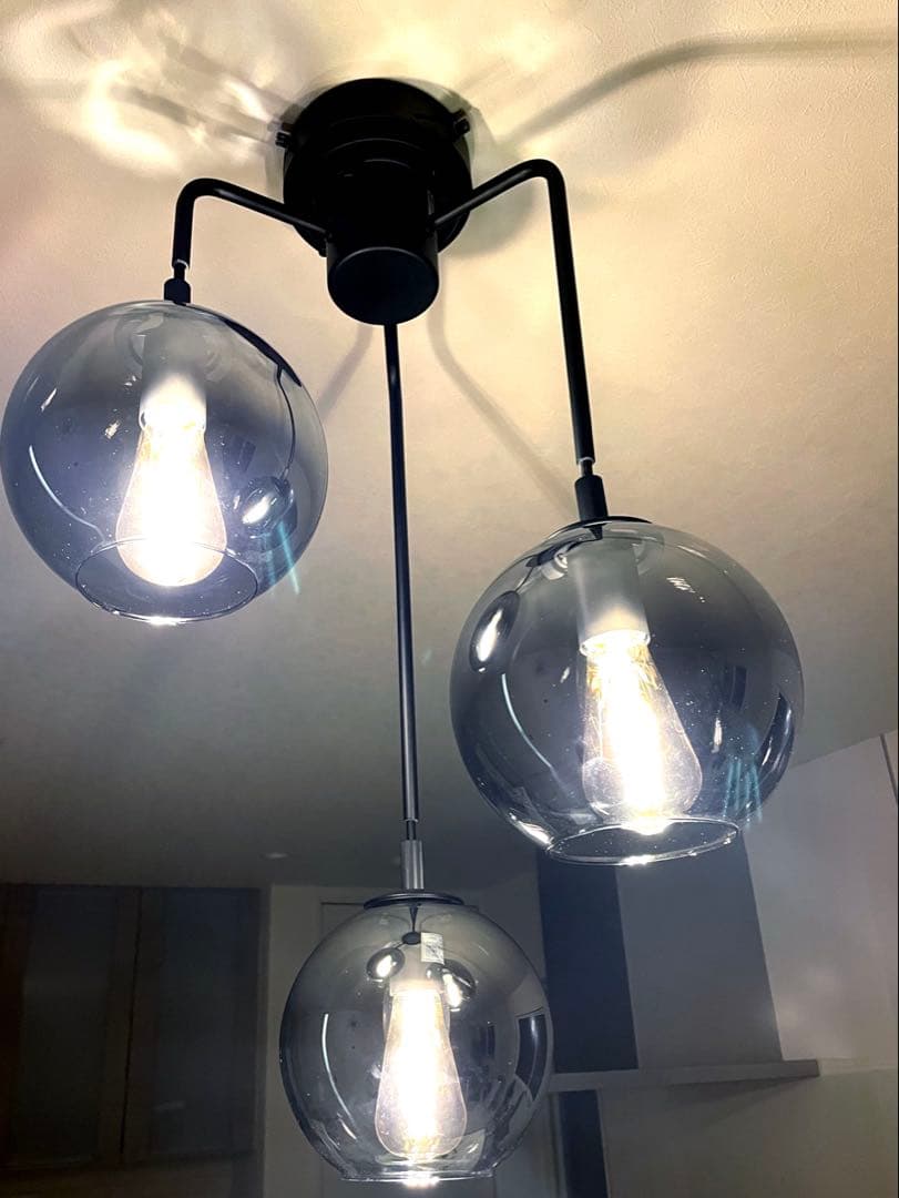 【美品】ペンダントライト　VERRE 3T シーリングライト