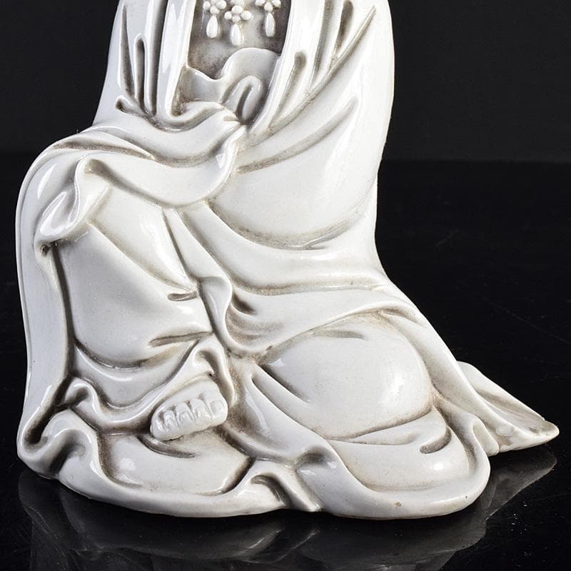 中国　徳化窯白磁　観音菩薩像　C　7889E