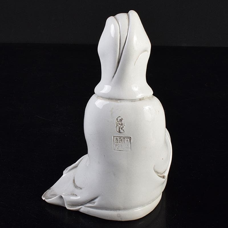 中国　徳化窯白磁　観音菩薩像　C　7889E