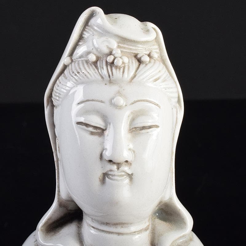 中国　徳化窯白磁　観音菩薩像　C　7889E