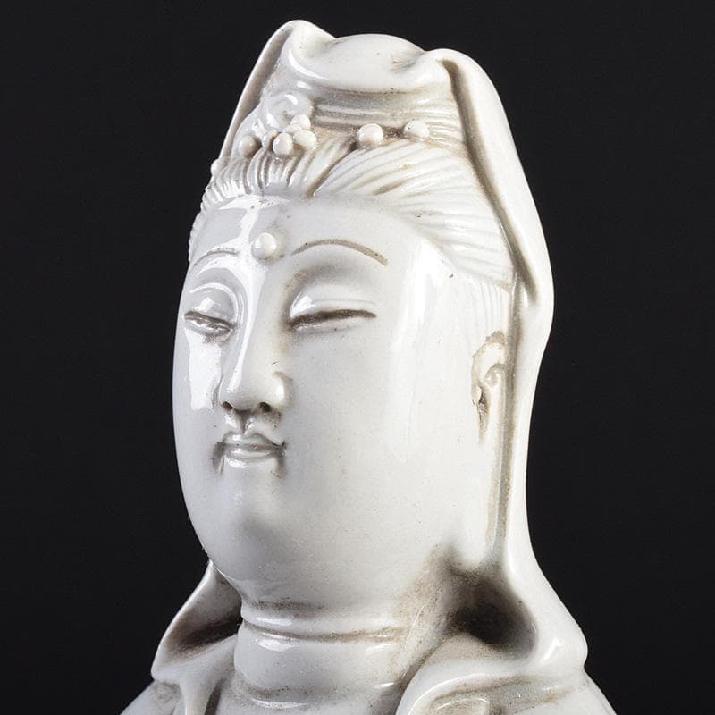 中国　徳化窯白磁　観音菩薩像　C　7889E