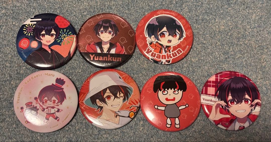 カラフルピーチ ゆあんくん 缶バッジセット