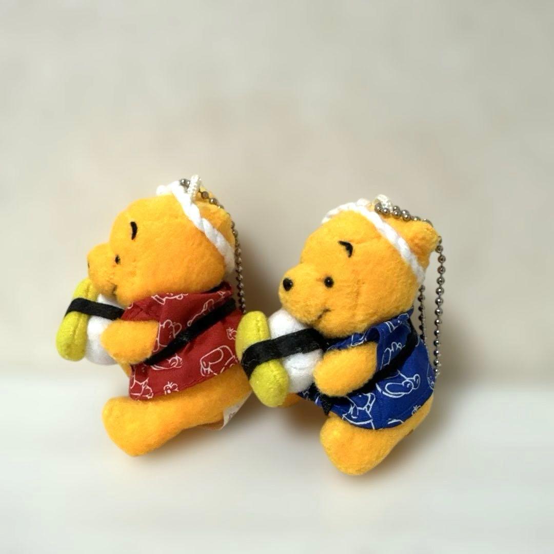 くまのプーさん　ディズニー　マスコット　キーチェーン　ぬいぐるみ　お寿司　美品