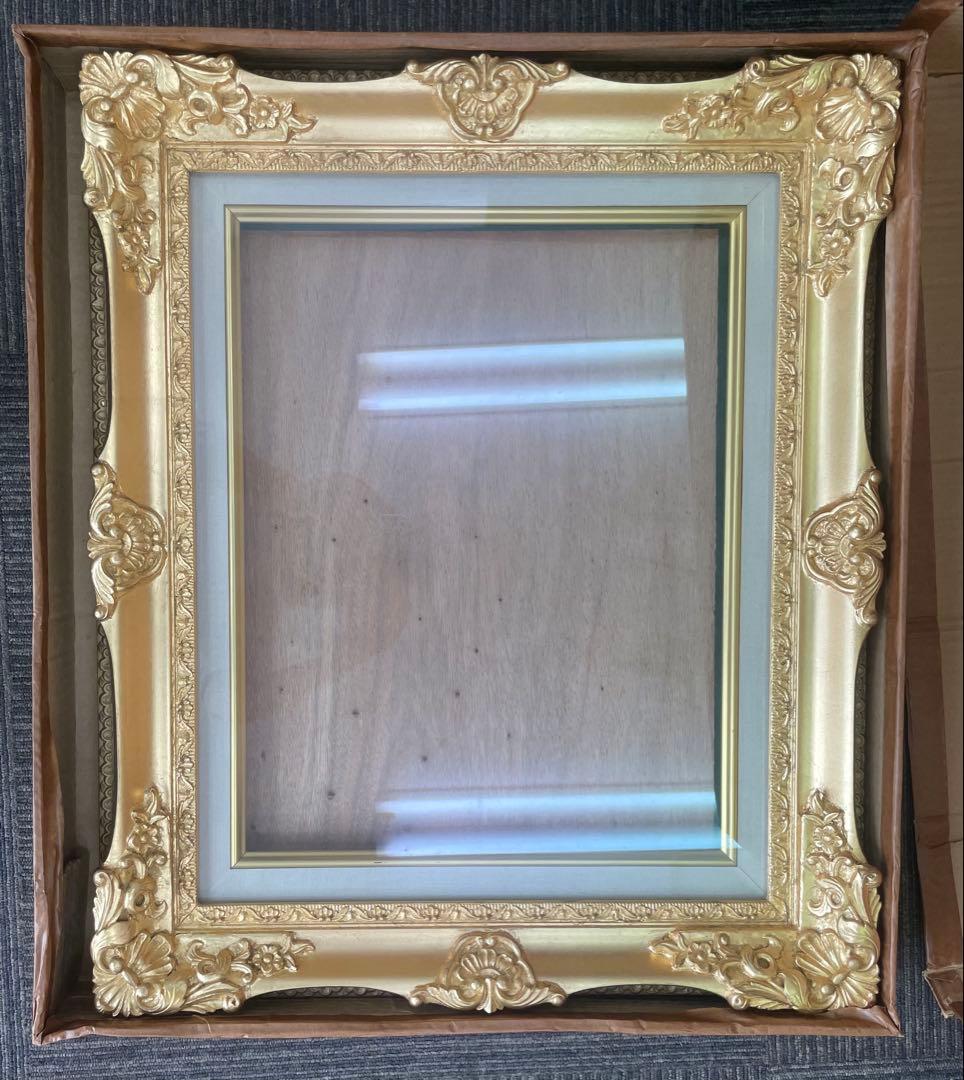 豪華金装飾 油彩額縁 ゴールドフレーム 箱付き