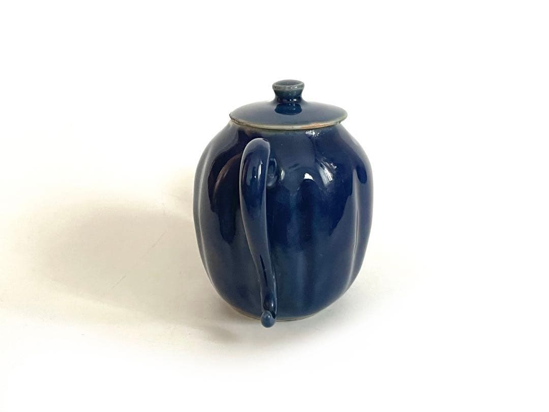 骨董　アンティーク　瑠璃　瓜型　水滴　水注　急須　古伊万里　李朝