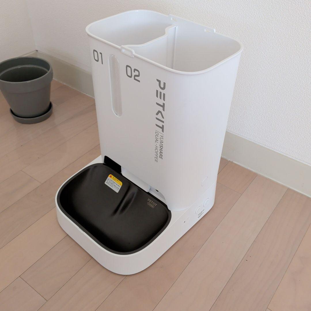 PETKIT 自動給餌器 ホワイト 2分配口　カメラ付き