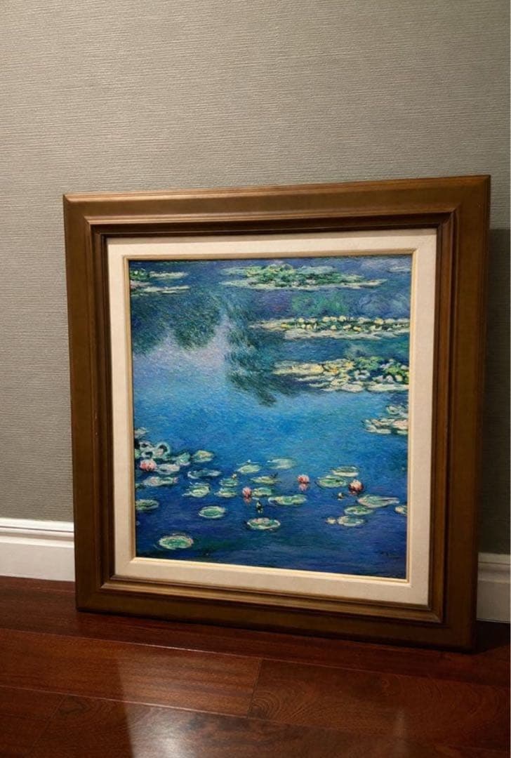 未使用 高級 特大 額縁 アンティーク ビンテージ 木製 紐