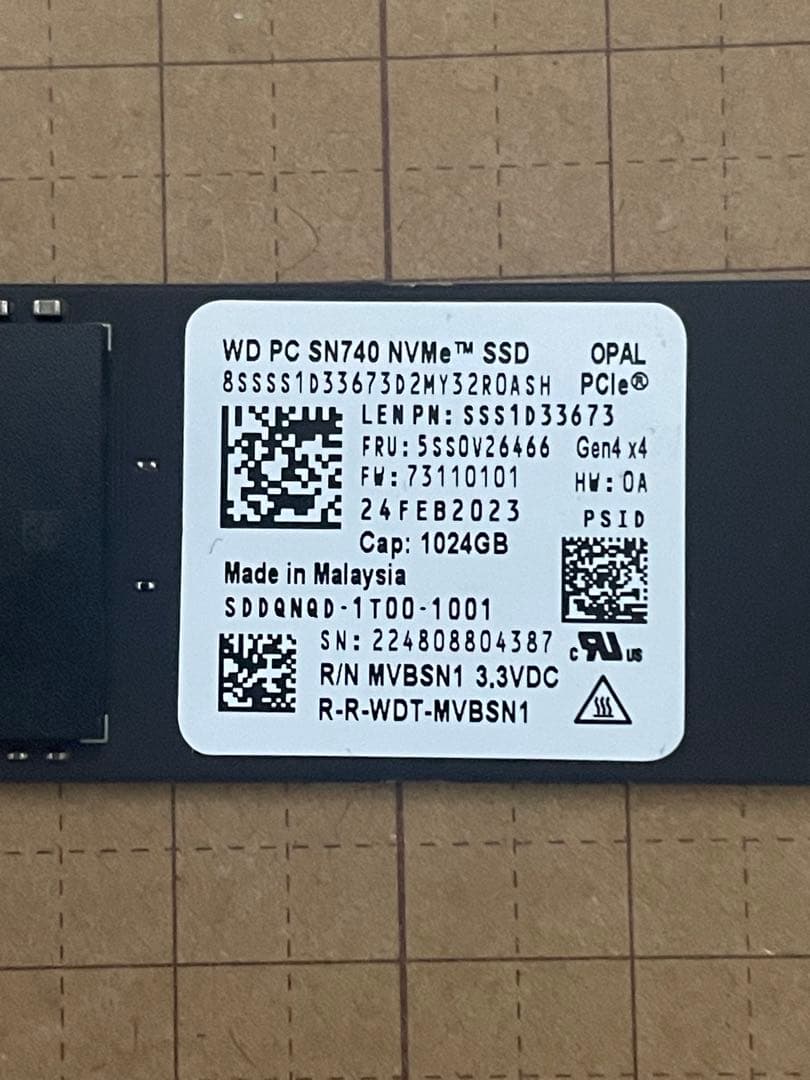 内蔵型SSD WD PC SN740 NVMe SSD 1024GB