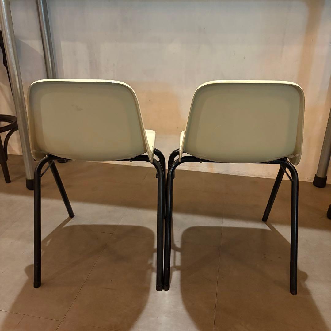 コトブキスタッキングチェア2脚　コトブキ　シェル　スクール　スタッキング　チェア