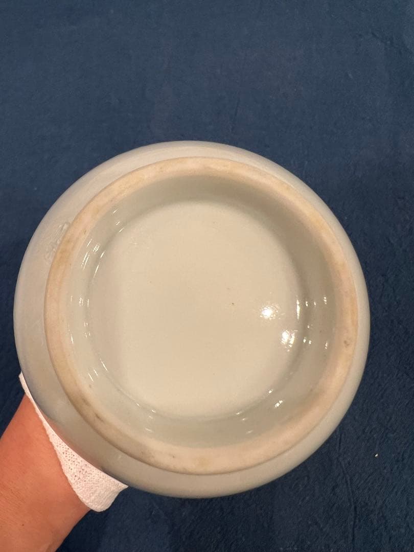 三浦竹泉　白磁鶴首　花瓶　共箱　H24cm