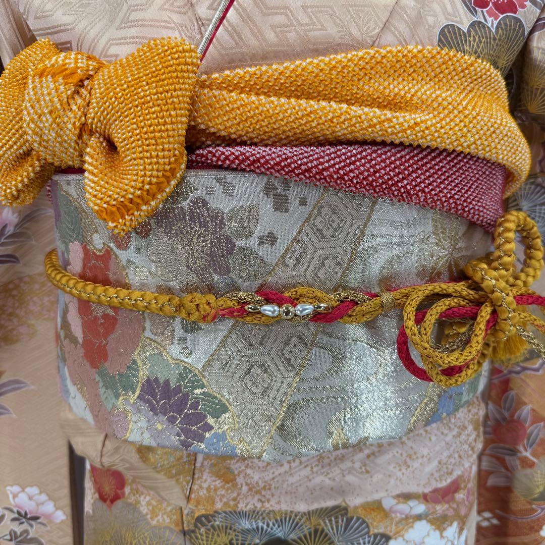 逸品 振袖8点フルセット 谷崎潤一郎の世界・落款あり　古典　金駒刺繍 成人式