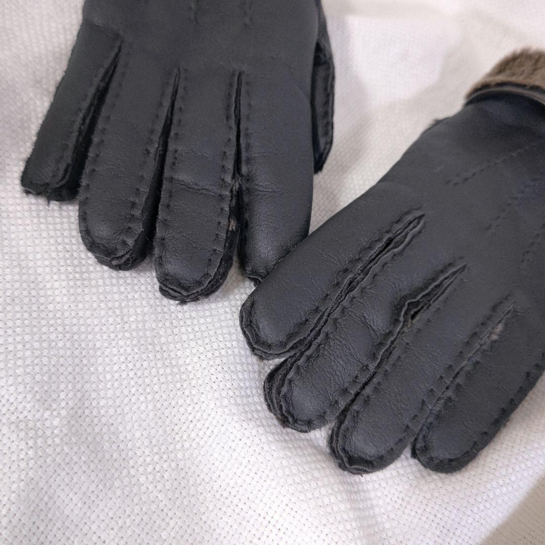 エルメネジルドゼニアErmenegildo Zegnaムートンレザーグローブ手袋