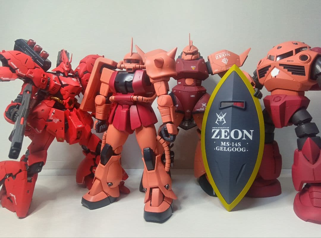 MGゲルググ他シャア専用セット4機体