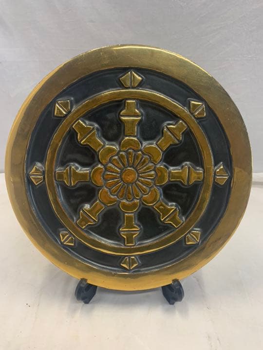 輪宝　金焼物　家紋