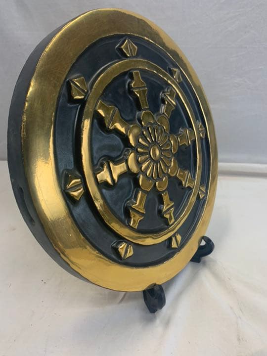 輪宝　金焼物　家紋