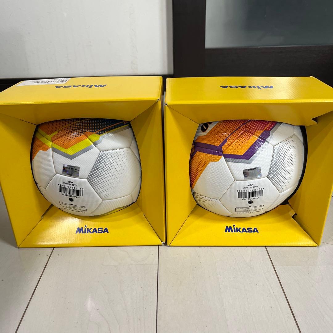 2個 ミカサ Mikasa サッカーボール 4号 FT450B