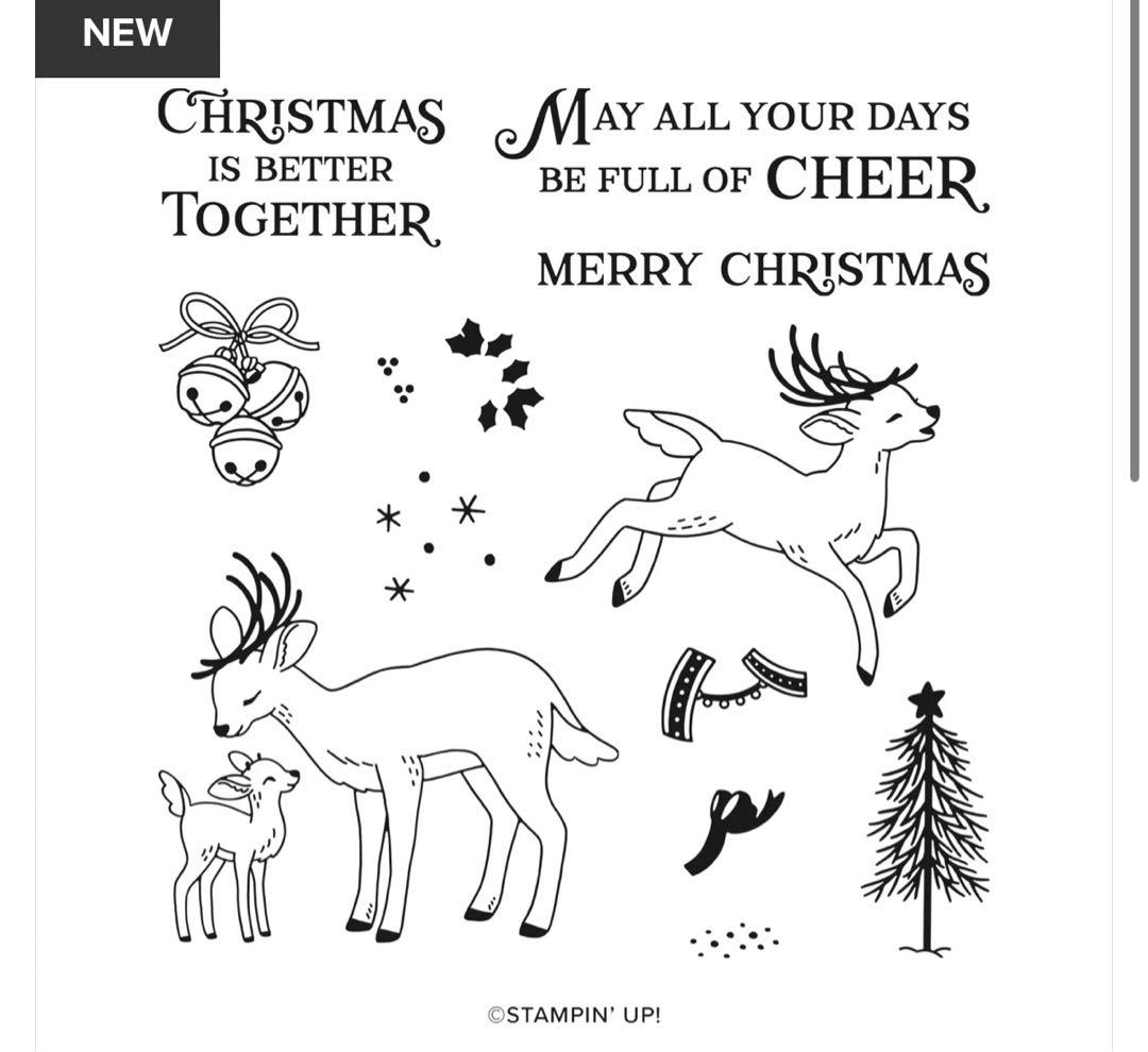 完売の品1点限り♡未使用　新作トナカイのかわいいスタンプ&ダイ　スタンピンアップ