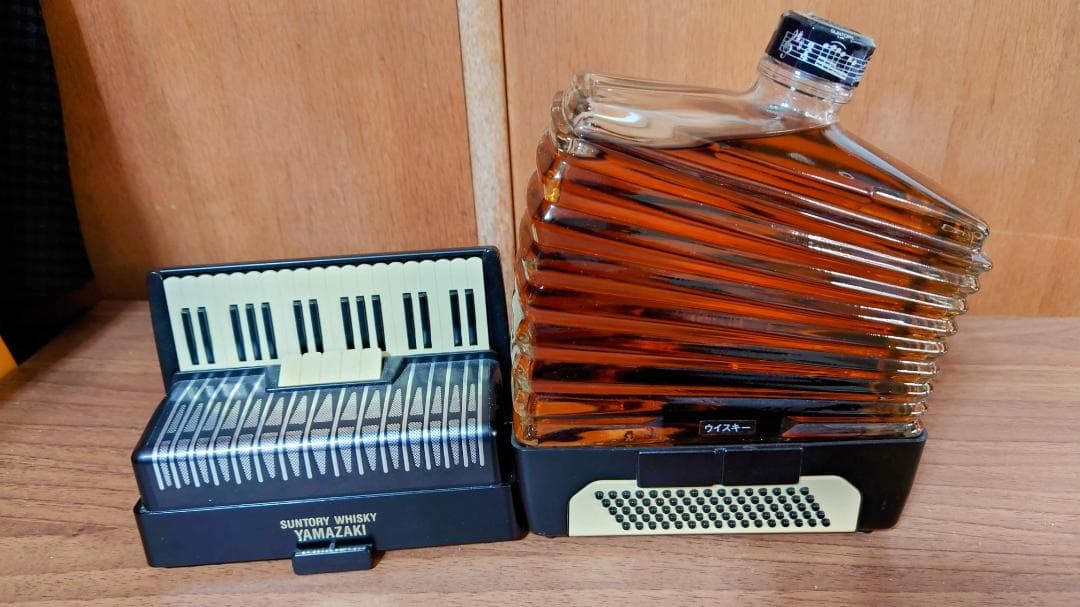 未開栓 サントリー ウイスキー 山崎 43% アコーディオンボトル 700ml