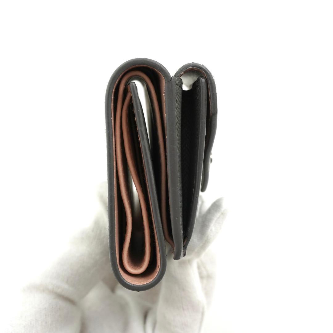 ✨未使用に近い✨　PRADA ミニ財布　サフィアーノレザー　バイカラー　三つ折り