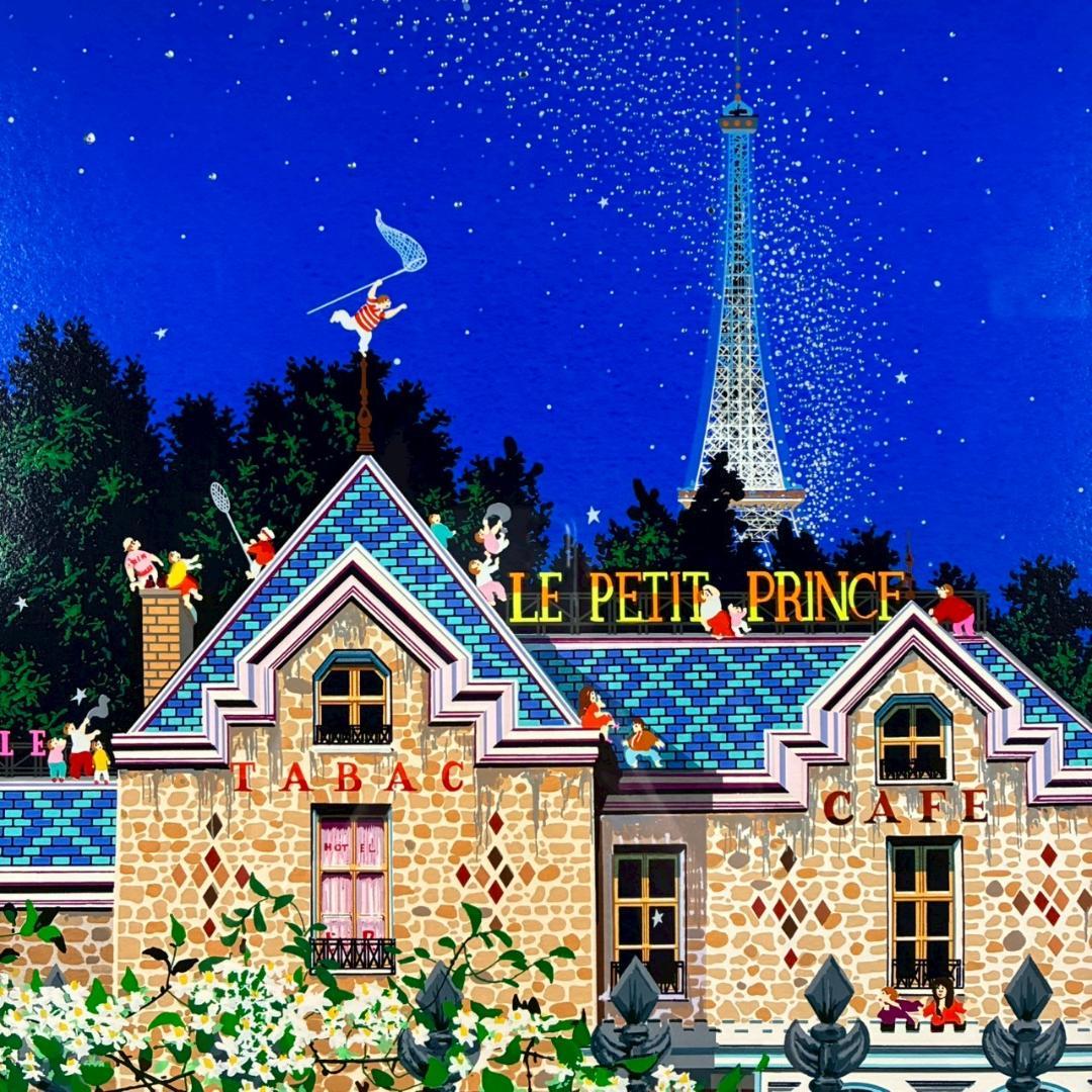 ヒロ・ヤマガタ「ミルキーウェイ」シルクスクリーン 直筆サイン入り 額縁入り