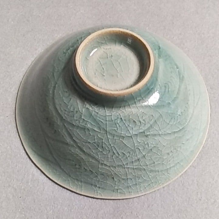 青磁茶碗　高麗青磁茶碗　鈴木五風氏作　大分県