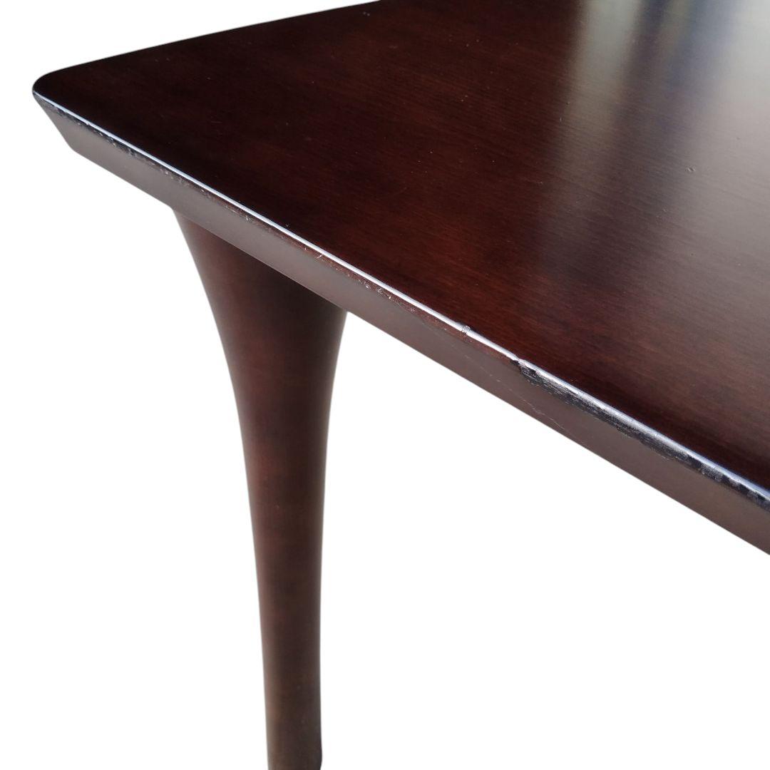 karimoku カリモク 半月 やや半円 ダイニングテーブル 食卓 ブラウン