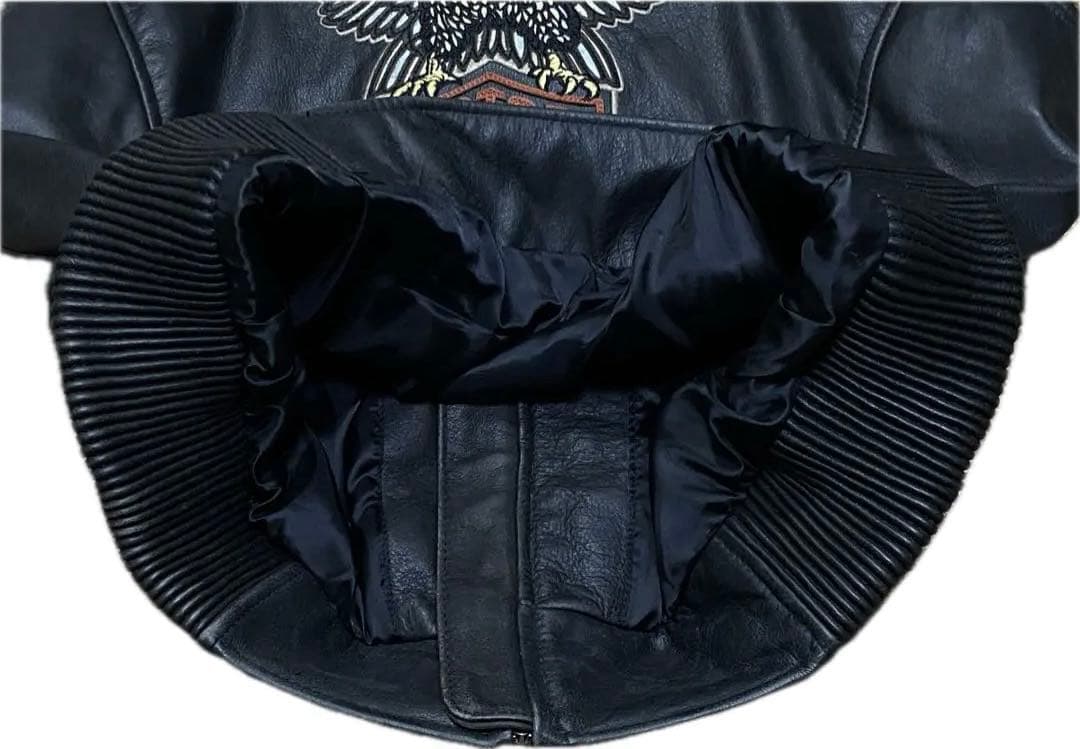 TA様 ハーレーダビッドソン シングル ライダース レザージャケット 両面刺繍