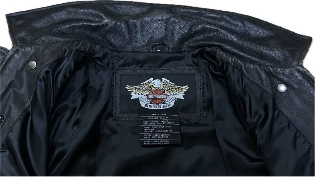 TA様 ハーレーダビッドソン シングル ライダース レザージャケット 両面刺繍