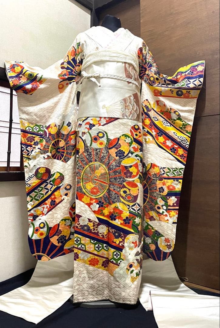 振袖 フルセット6点サイズM京友禅正絹金駒刺繍売り切り終了