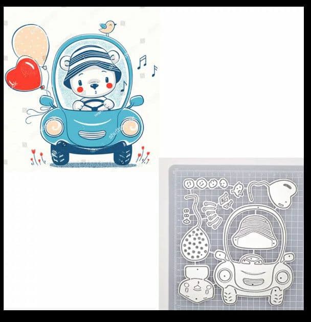 専用  同梱包980円☆ 車にのるくまさん