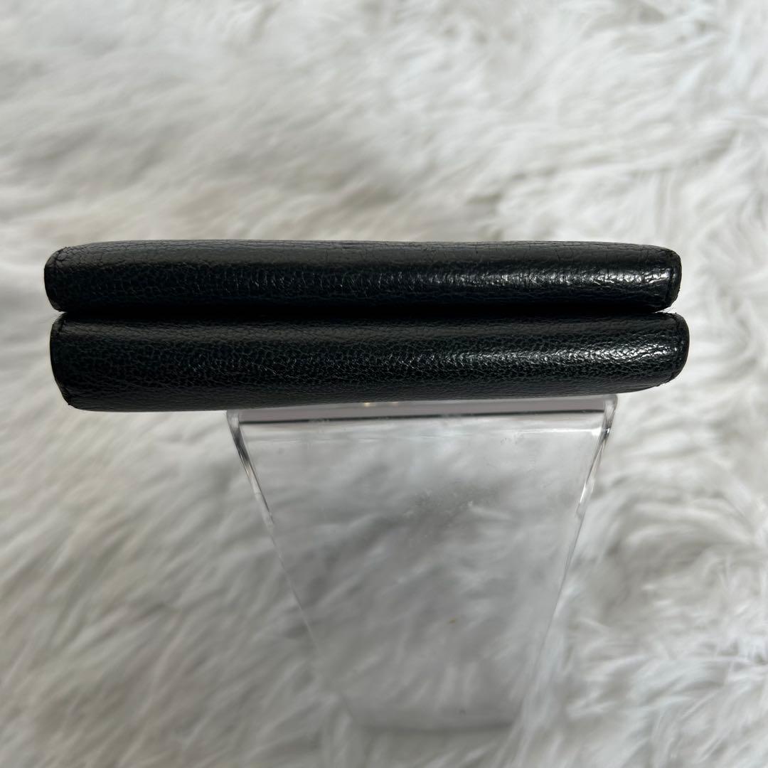 最終値下げ！CHANEL ブラック 二つ折り財布　ココマーク