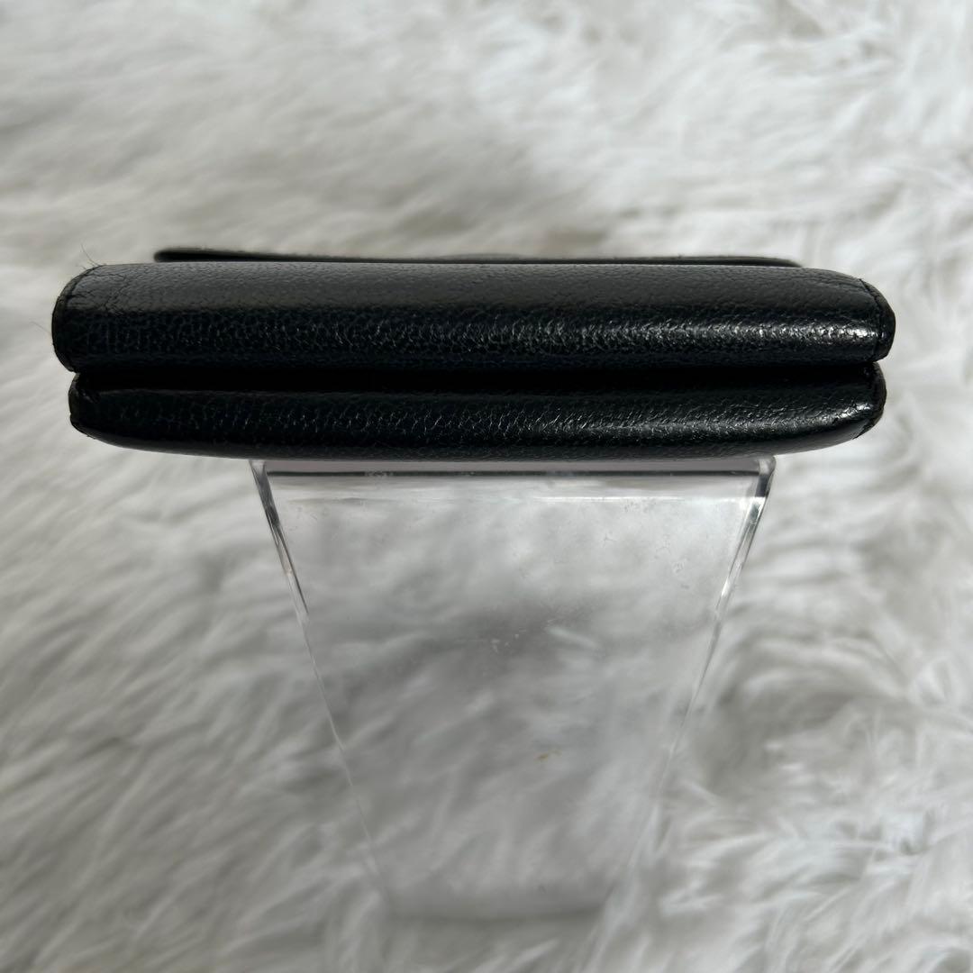 最終値下げ！CHANEL ブラック 二つ折り財布　ココマーク