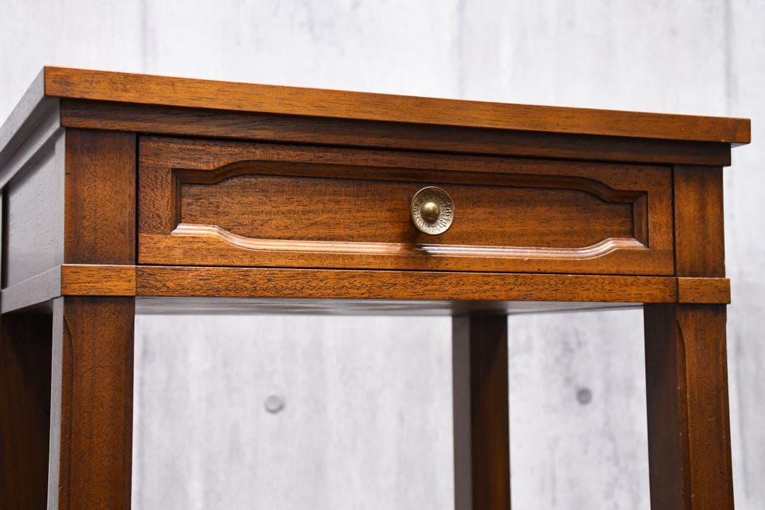 EJK39 ドレクセルヘリテイジ トライユン サイドテーブル 電話台 マホガニー